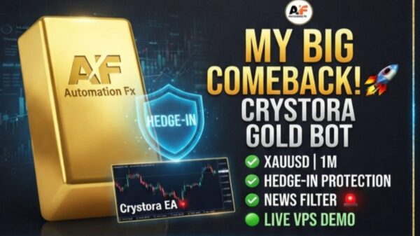 Crystora EA V1.1 – MT5 Martingale with Airbag Hedge-IN for Gold